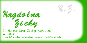 magdolna zichy business card